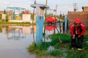 Falla eléctrica en cárcamo complicó desalojo de agua en Real de San Pablo