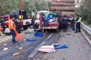 El accidente se registró sobre el kilómetro 75, en el paraje conocido como "La Dieta".