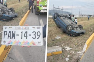 El conductor de un vehículo Honda le pegó por atrás a un coche Volkswagen.
