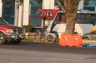 La zona fue abanderada mientras se esperaba la llegada del servicio médico forense.