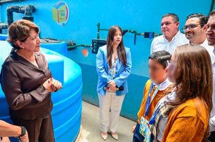 Video: Delfina Gómez celebra instalación de mil sistemas para recolectar agua en escuelas
