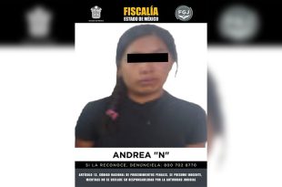 Andrea “N” fue ingresada al penal de Santiaguito, en Almoloya de Juárez.