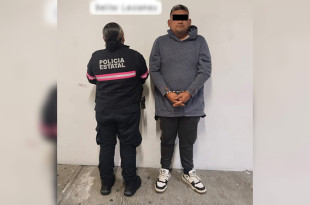 Los oficiales detuvieron a Gerardo “N” de 35 años de edad, quien fue trasladado a la Agencia del Ministerio Público correspondiente.