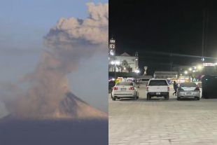 Cae ceniza en municipios aledaños al Popocatépetl*