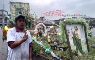 "Yo lo negaba, pero lo conocí después"; fieles a San Judas le forman altar en remolque