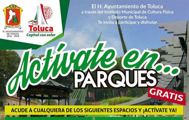 Cuida tu su salud con el programa “Actívate en… Parques"