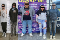 Los detenidos, así como los objetos asegurados, fueron puestos a disposición del Ministerio Público.