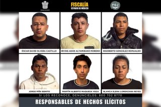 Seis integrantes de la célula delictiva "Los Jockes" fueron sentenciados por el secuestro exprés de una mujer y su hija en Toluca.