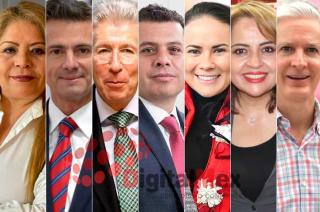 Diana Mancilla, Enrique Peña, Gerardo Ruiz, Humberto Castillejos, Alejandra del Moral, Ana Lilia Herrera, Alfredo Del Mazo