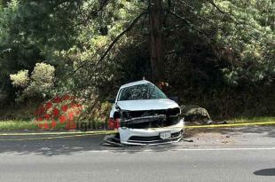La víctima viajaba en un Volkswagen tipo Jetta con placas de la Ciudad de México.