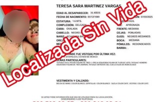 Teresa Sara, de 35 años, fue hallada sin vida en la colonia La Bomba, tras ser reportada desaparecida el viernes. Su familia exige justicia y el esclarecimiento de los hechos