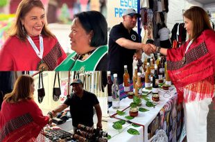 Artesanos y representantes culturales del municipio participaron en Tlacolula de Matamoros con productos tradicionales y danzas folklóricas.