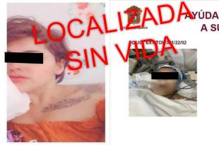 Itzel había sido reportada como desaparecida desde el pasado miércoles 16 de febrero.