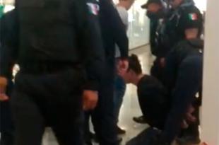 Generó una intensa movilización policiaca y alarma entre clientes y locatarios del lugar