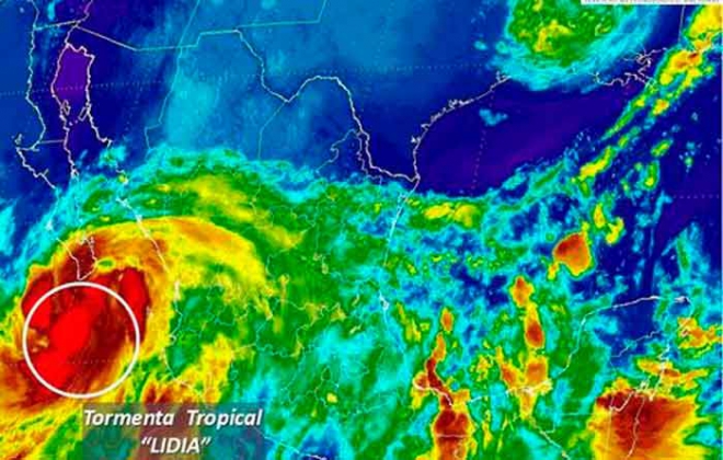 Fuertes daños causa "Lidia" en Baja California