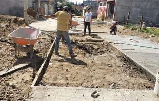 "Continuamos realizando obras en todo el municipio", señaló el alcalde Manuel Anthony Domínguez Vargas