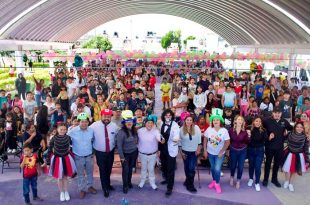Cientos de niñas y niños participaron en dinámicas, juegos y entrega de juguetes