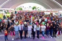 Cientos de niñas y niños participaron en dinámicas, juegos y entrega de juguetes