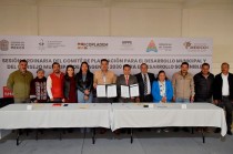 El presidente municipal de Almoloya de Juárez, Oscar Sánchez García, encabezó la 6ª Sesión Ordinaria del Comité de Planeación para el Desarrollo Municipal