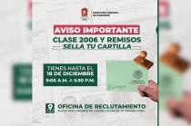 Los interesados tienen hasta el 18 de diciembre para acudir a las oficinas de la Junta Municipal de Reclutamiento ubicados en la Plaza Fray Andrés de Castro, edificio "D".