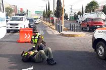 El motociclista fue detenido.