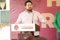 Isaac Montoya Márquez, encabezó la jornada del programa Huellas de la Transformación en San Mateo Nopala.