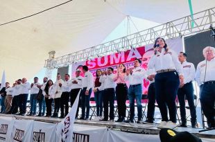 Líderes y representantes de Morena en la organización Humanismo Mexiquense