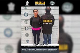 Lidia Silvia “N” fue detenida por agentes de la Fiscalía Edoméx mediante una orden de aprehensión.