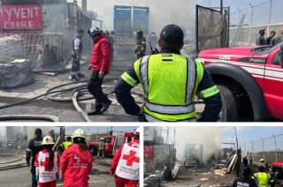 El incendio provocó movilización del cuerpo de emergencias.