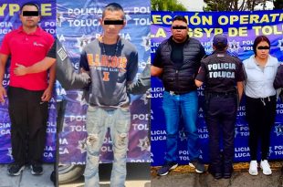Los siete detenidos fueron puestos a disposición del Ministerio Público tras distintos operativos realizados en Toluca.