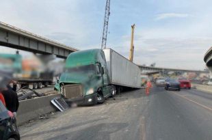 Esa zona comprende un tramo donde se llevan a cabo trabajos de construcción del Trolebús Chalco-Santa Martha.