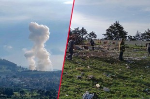 #Video: Explotan dos polvorines en Almoloya de Juárez, hay heridos