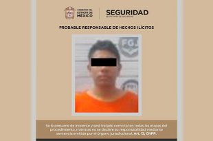 Edgar “N”, de 30 años, fue detenido cuando circulaba en motocicleta sobre la carretera Chalma-San Andrés Nicolás Bravo.