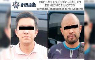 Se logró la detención de Ricardo "N" y José "N" de 32 y 29 años