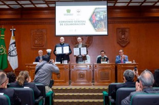Ambos rectores resaltaron la importancia de trabajar juntos para generar avances educativos, científicos y sociales