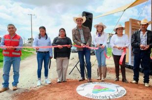 #AlmoloyaDeJuárez: Obras de pavimentación benefician a más de dos mil 600 habitantes