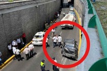 La carambola dejó al menos cuatro personas heridas, incluidos menores de edad.