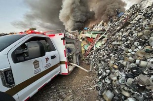 #Video: Explosión desata incendio en predio de desperdicios en #Xonacatlán