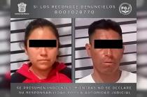 Pareja identificada como María Lucila “N” y Javier “N”