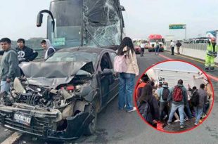 El choque dejó al menos 10 personas lesionadas en la Toluca-Naucalpan