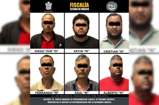 Seis detenidos por presunta extorsión en Edomex.
