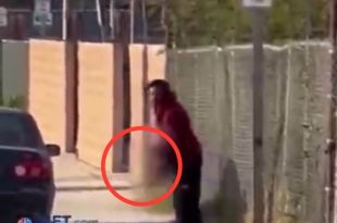 El hombre sin hogar, identificado como Resendo Téllez, de 27 años, fue detenido por las autoridades.