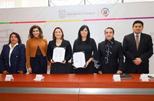Este convenio, dijo, es el séptimo que se firma con municipios mexiquenses