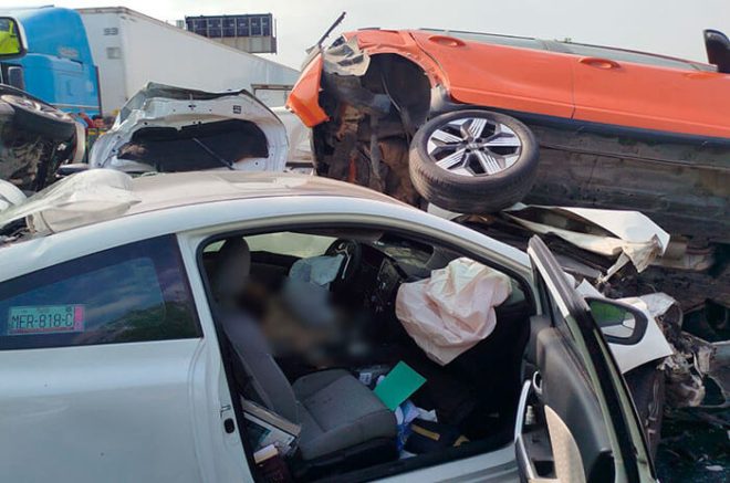 Video: Choque múltiple deja un muerto y varios heridos en CEM