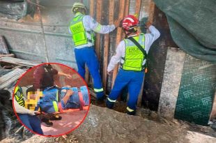 Servicios de emergencia atendieron a trabajadores tras accidente en alcaldía Cuauhtémoc
