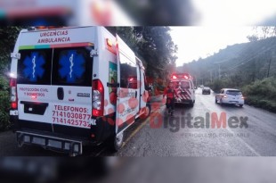 Paramédicos de Protección Civil y de la Cruz Roja acudieron al lugar para brindar los primeros auxilios y trasladarlo de inmediato al hospital General de Tenancingo.