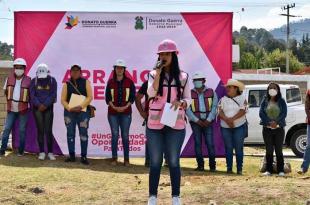 "Cumplir los compromisos adquiridos con todas y todos los vecinos de Donato Guerra" aseguró Carmen Albarrán