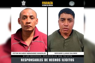 Ambos sujetos fueron ingresados al Centro Penitenciario y de Reinserción Social de Tlalnepantla.