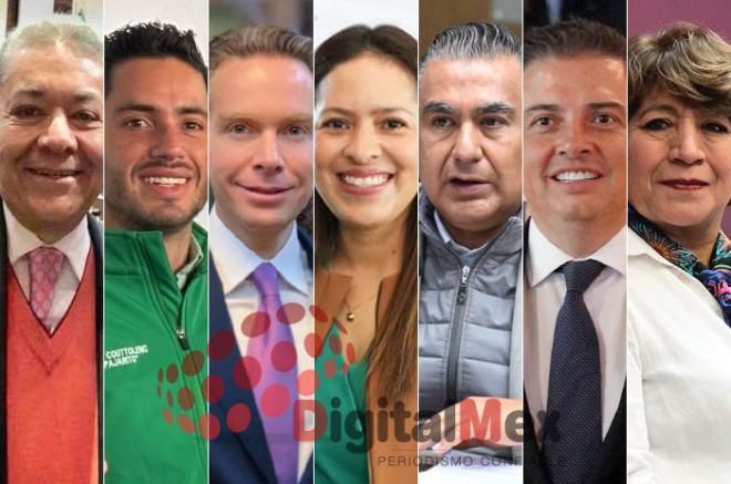 Fernando Alberto García, José Couttolenc, Manuel Velasco, Karen Castrejón, Octavio Martínez, Fernando Díaz, Delfina Gómez