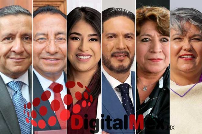 Héctor Macedo, Rafael Guerra, Berenice Carrillo, Víctor Delgado, Delfina Gómez, Luz Ma. Hernández